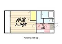 福岡県筑紫野市二日市北2丁目の賃貸アパート101の間取り