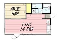 福岡県うきは市浮羽町東隈上の賃貸アパート206の間取り