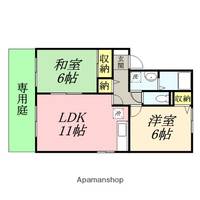 福岡県小郡市美鈴が丘4丁目の賃貸アパート102の間取り
