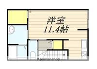 福岡県久留米市田主丸町常盤の賃貸アパートA08の間取り