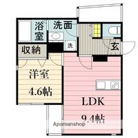 福岡県朝倉市甘木上二日町の賃貸アパート202の間取り