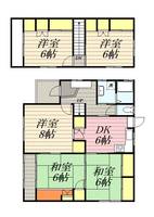 福岡県小郡市寺福童(一戸建)の賃貸物件戸建ての間取り