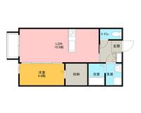 メゾン・ド・フルール D棟の間取り