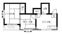 西新パークハイツ4Bの間取り