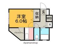 ΑNEXT久留米第1202の間取り