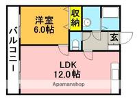 輝ハイツⅡ102の間取り