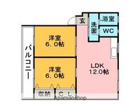 富士コーポ101の間取り