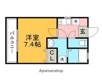 クレフラスト久留米大A棟の間取り