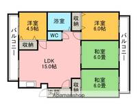 古賀第2ビル203の間取り