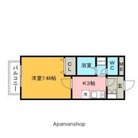メゾンドアブリール206の間取り