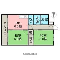 今宿ホワイトマンション307の間取り