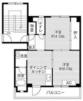 ビレッジハウス婦中1号棟の間取り