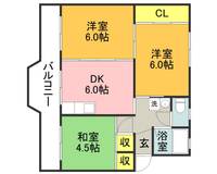法月ハイツの間取り
