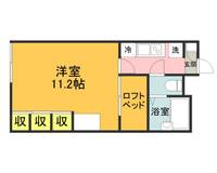 レオパレス川津113の間取り