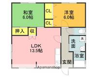 福岡県田川市大字伊加利(一戸建)の賃貸物件戸建ての間取り