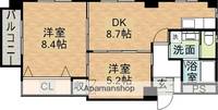 上戸町ホーエイハイツ401の間取り