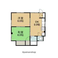 長崎県佐世保市日宇町の賃貸アパートの間取り