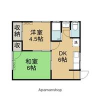 コーポKⅡ1-Bの間取り