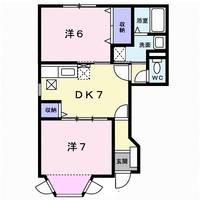 アンソレイエⅡ番館の間取り