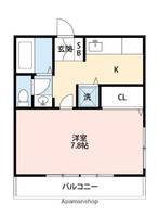熊本県熊本市西区蓮台寺2丁目の賃貸マンションの間取り