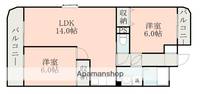 熊本県熊本市西区蓮台寺1丁目の賃貸マンションの間取り
