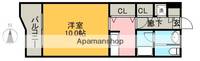 エヴァーグリーン水前寺弐番館403の間取り