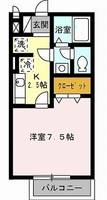 D−Room大路セキュア県劇前の間取り