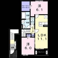 エアリーベルK Ⅱの間取り
