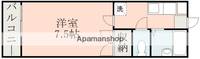 熊本県熊本市中央区黒髪4丁目の賃貸アパートの間取り
