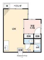 熊本県熊本市中央区新町1丁目の賃貸マンションの間取り