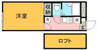 レオパレスリト106の間取り