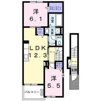 プリムラ Ⅱの間取り