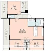 物件の間取り画像