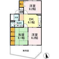 ルミエール楡木 A棟の間取り