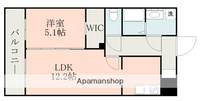熊本県熊本市北区龍田弓削1丁目の賃貸マンションの間取り