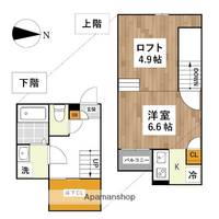 熊本県熊本市西区池田1丁目の賃貸アパートの間取り