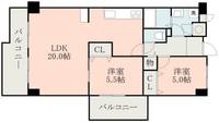 グリーンコーポ熊本C棟の間取り