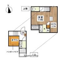 熊本県熊本市中央区国府4丁目の賃貸アパートの間取り