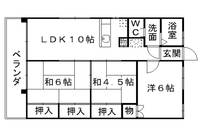 東鋼ハイツの間取り