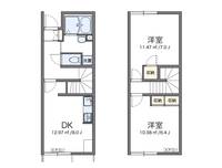 レオパレスSAKAEⅡ109の間取り