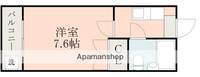 熊本県熊本市中央区黒髪2丁目の賃貸アパートの間取り