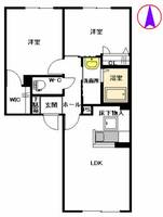 熊本県熊本市東区江津3丁目の賃貸マンションの間取り