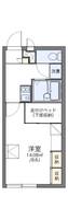 レオパレスフローラル合志館109の間取り
