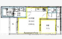熊本県熊本市中央区琴平本町の賃貸アパートの間取り