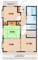 熊本県熊本市西区蓮台寺4丁目の賃貸マンションの間取り