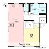 カサグランデM Bの間取り