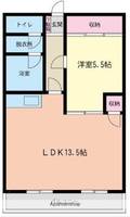牧サンロイヤル313の間取り