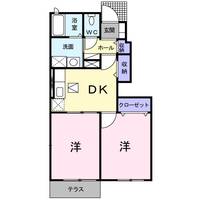 ガーデンコート Fの間取り