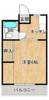 コーポ泉ヶ丘303の間取り