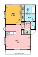 宮崎県都城市姫城町の賃貸アパートの間取り